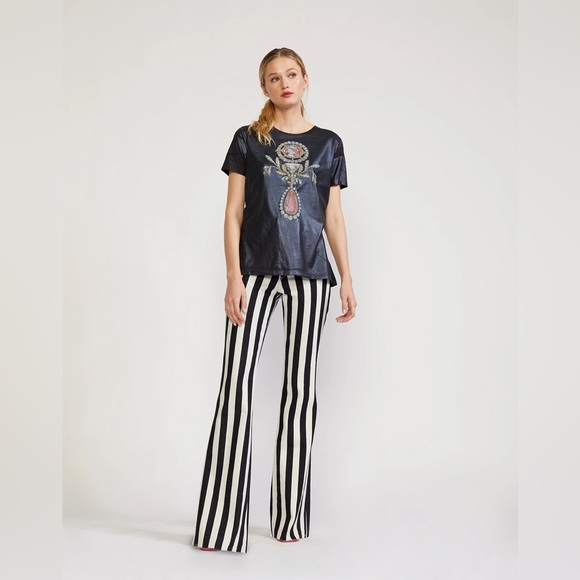 Cynthia Rowley Pants - Midheaven Denim x Cynthia Rowley Collab - Stella Striped Flare